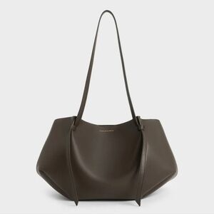 Charles & Keith Calla Tote Bag in Dark Moss